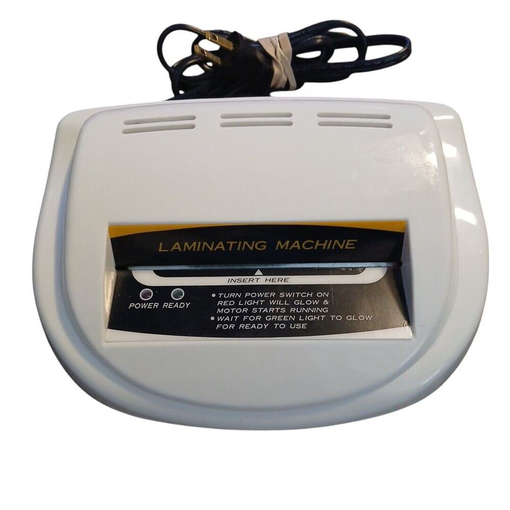 Personal Card White Electric Laminating Machine 4"(Opening)x5"‎ Model: TL-110